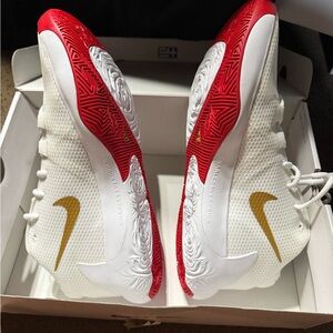 Nike Red and White Sneakers